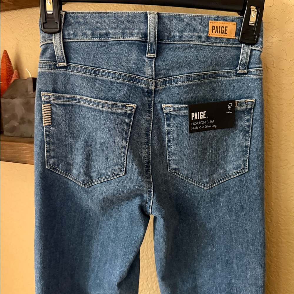 Paige Hoxton Highrise Slim Leg Jeans, 23, NWT - Picture 5 of 12